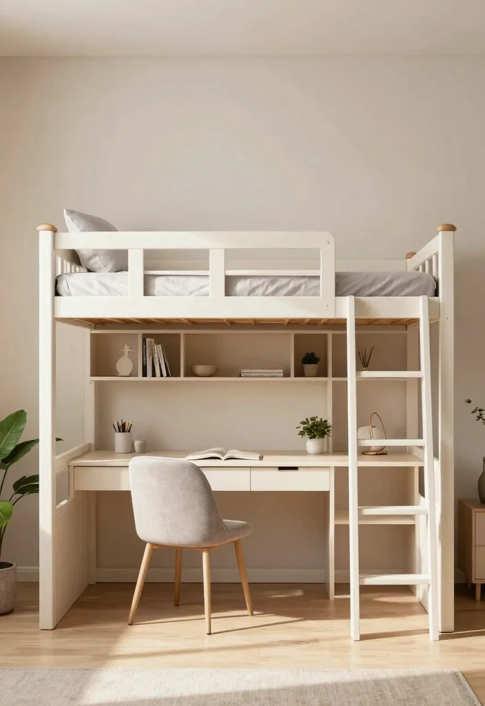 15 Bedroom Without Bed Frame Ideas for a Minimal Relaxed Style - 7. Bunk Bed Style 1