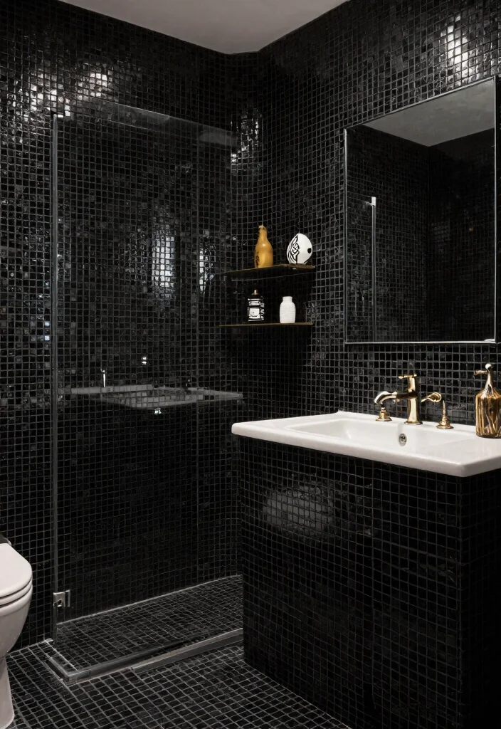 15 Black Mosaic Tile Bathroom Ideas With Dramatic Texture - Conclusion 1