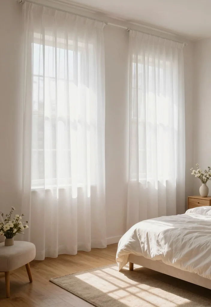 15 Curtains for Short Windows in Bedroom Ideas Smart Styling - 1. Sheer Elegance 1