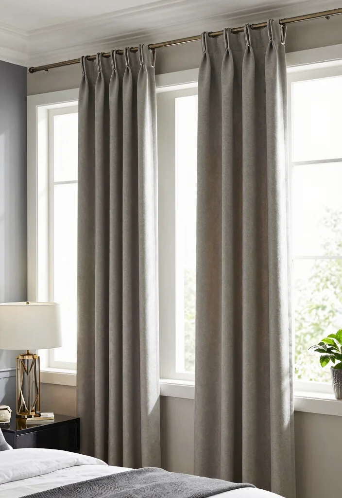 15 Curtains for Short Windows in Bedroom Ideas Smart Styling - 13. Curtain Clips and Holdbacks 1