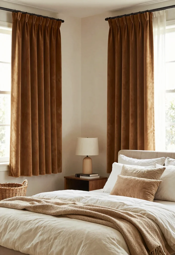 15 Curtains for Short Windows in Bedroom Ideas Smart Styling - 3. Cozy Textures 1