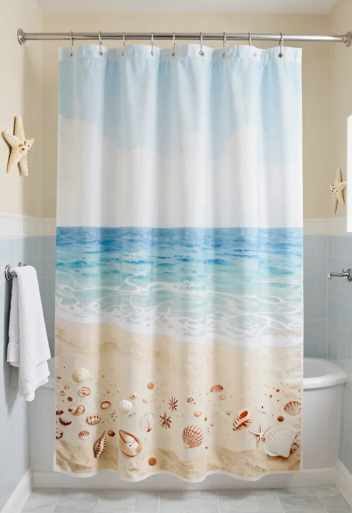15 Girls Kids Bathroom Ideas With Sweet Personality - 13. Charming Beach Getaway 1