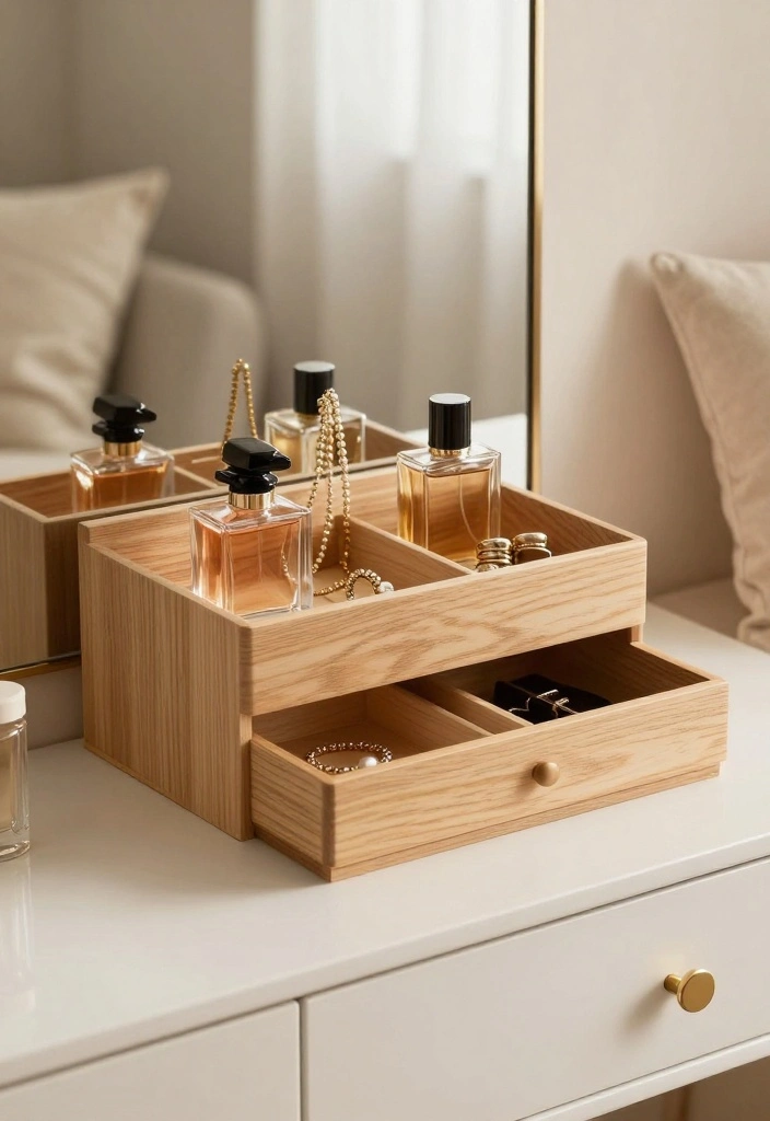 15 Perfume Shelf Ideas for a Bedroom Chic Display - 12. Perfume and Jewelry Organizer 1
