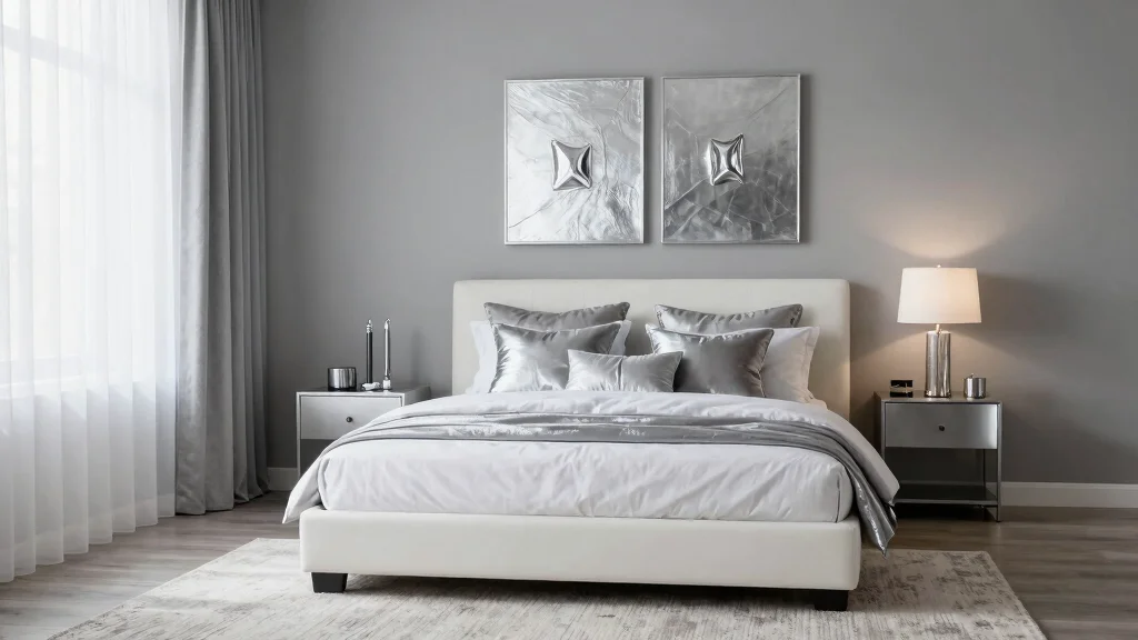 15 Silver Bedroom Decor Color Combos: Elegant Modern Shine