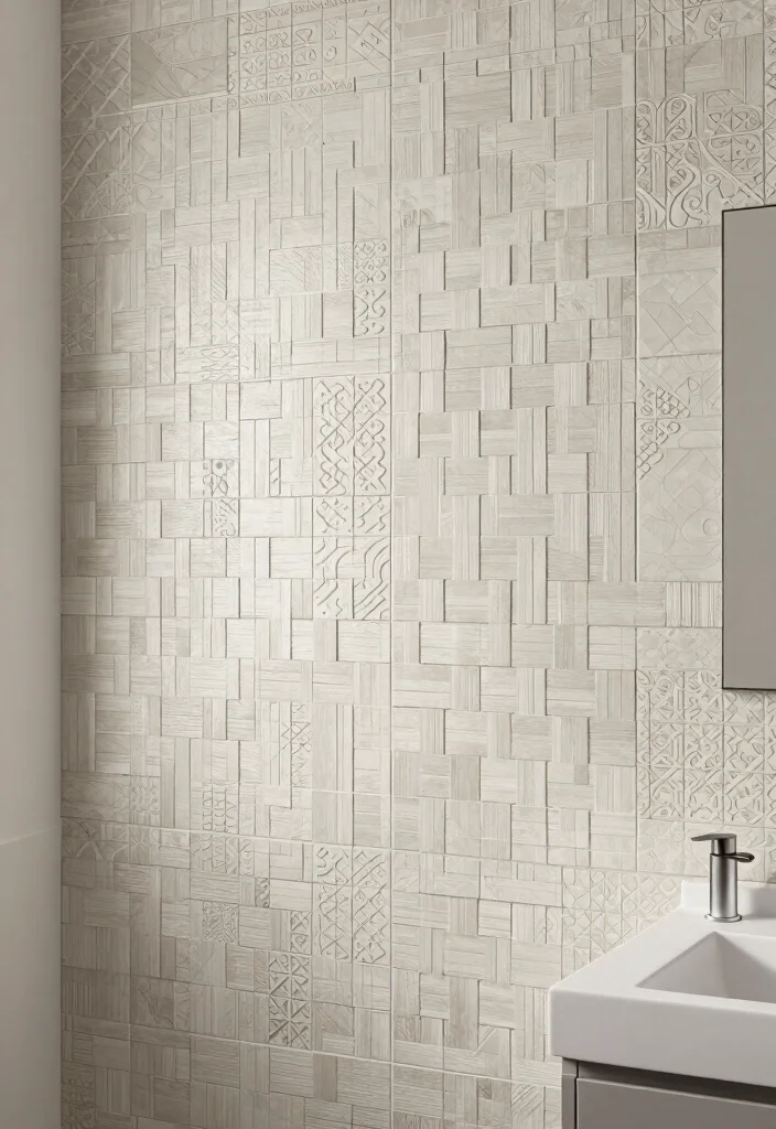 15 Spanish Tile Bathroom Ideas With Old World Beauty - 8. Woven Tile Patterns 1