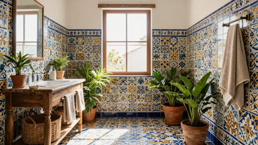 15 Spanish Tile Bathroom Ideas With Old World Beauty