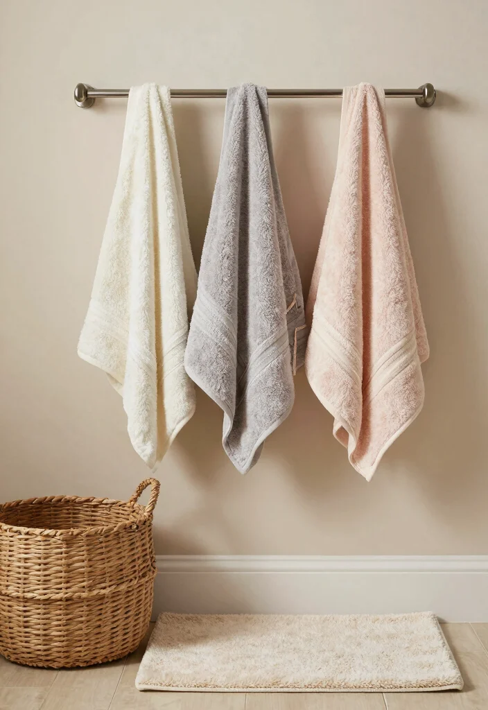 15 Studio Bathroom Ideas For Small Smart Living - 12. Textured Towels and Accessories 1