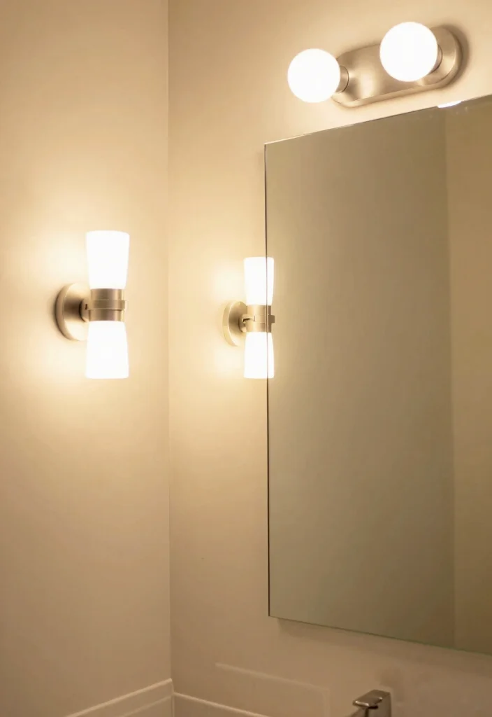 15 Studio Bathroom Ideas For Small Smart Living - 5. Cleverly Placed Lighting 1