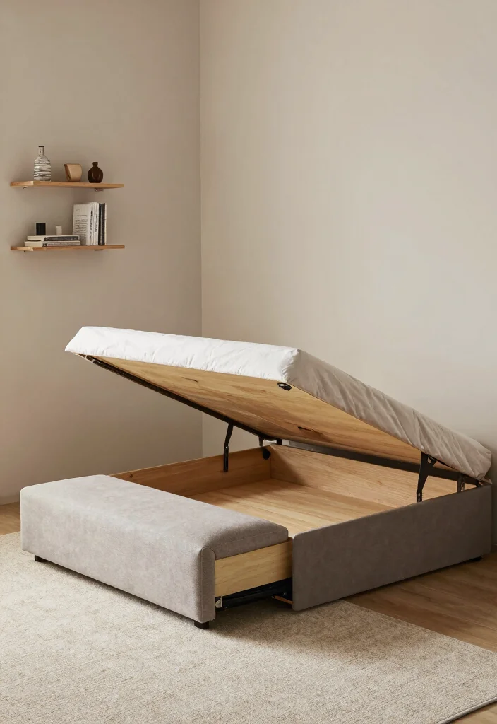 16 Awkward Bedroom Layout Ideas That Actually Work - 5. Multifunctional Furniture 1