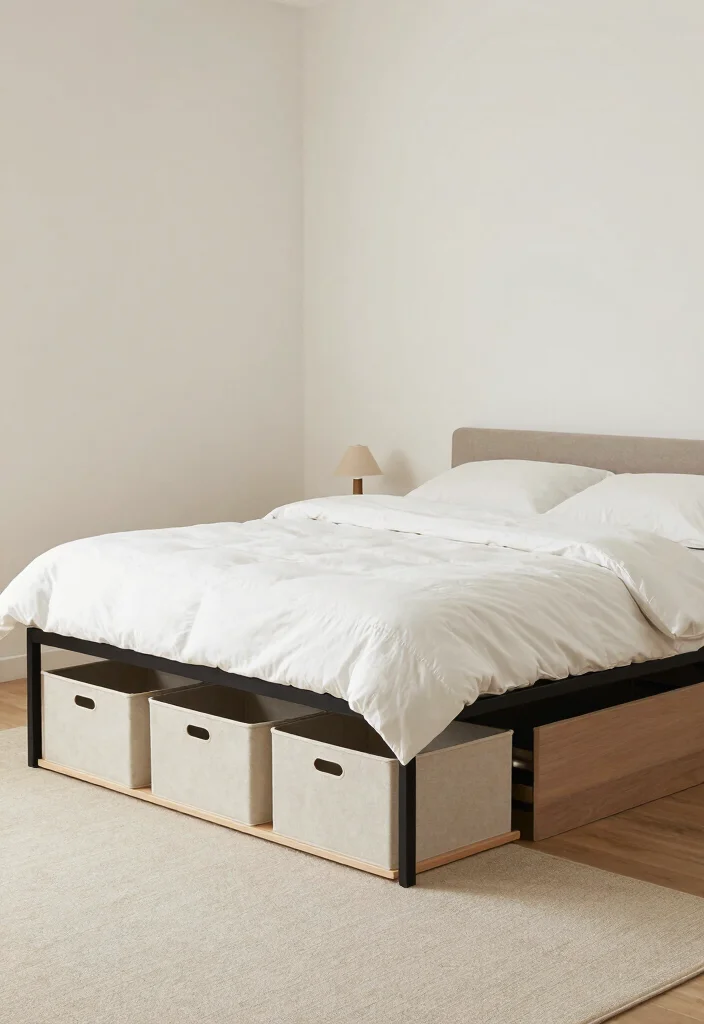 16 Awkward Bedroom Layout Ideas That Actually Work - 7. Under-Bed Storage Solutions 1