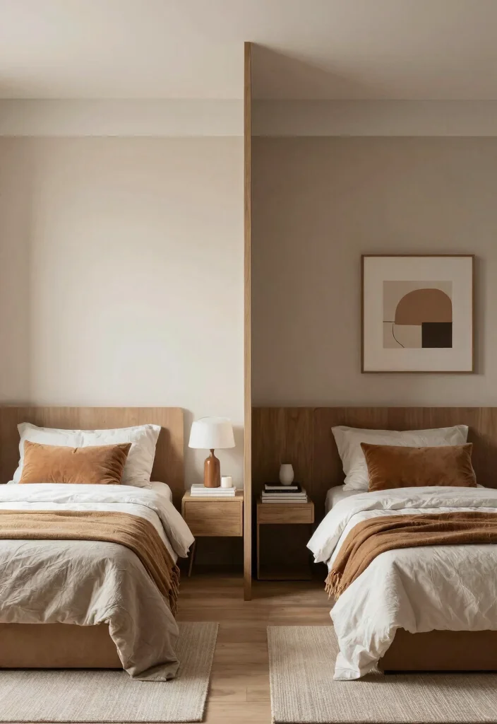16 Awkward Bedroom Layout Ideas That Actually Work - 8. Create a Shared Space 1