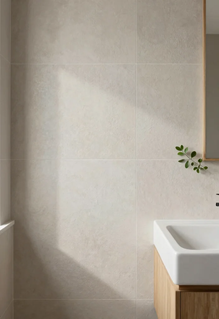 16 Bathroom Tile Layout Ideas That Change The Whole Look - 11. Subtle Textured Tiles for Depth 1
