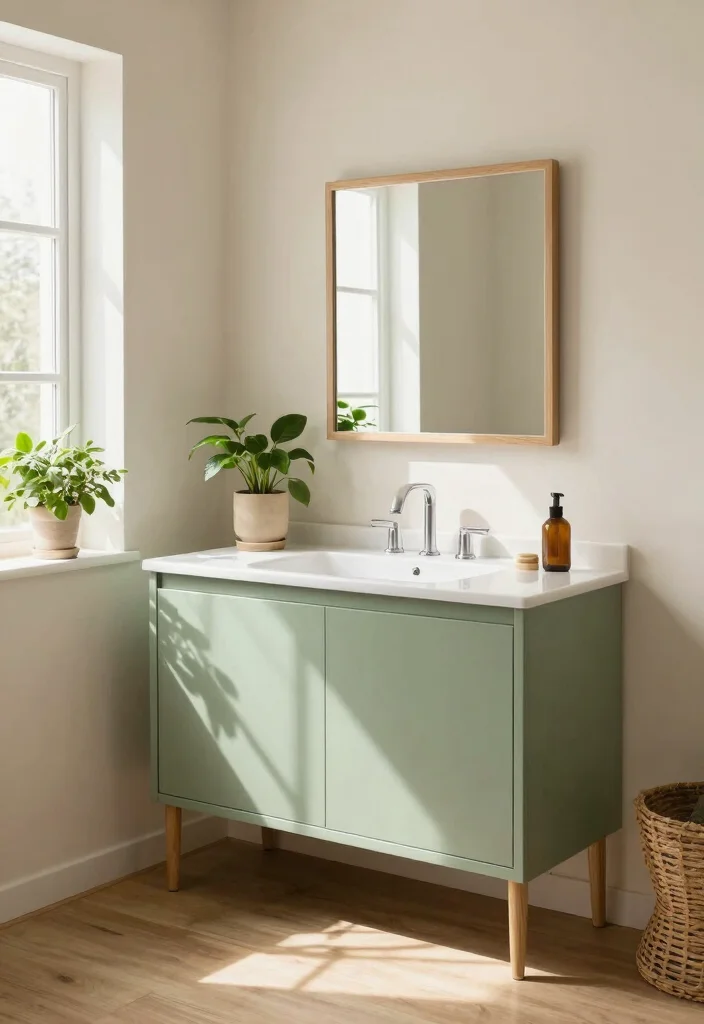 16 Bathroom Vanity Color Ideas That Instantly Update Your Space - 1. Soft Sage Green 1