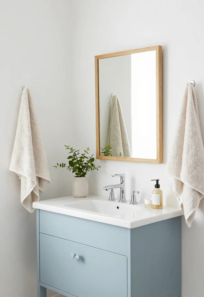 16 Bathroom Vanity Color Ideas That Instantly Update Your Space - 6. Light Misty Blue 1
