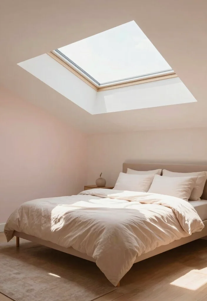 16 Bedroom With High Ceilings Ideas: Grand Cozy Balance - 10. Add a Skylight 1
