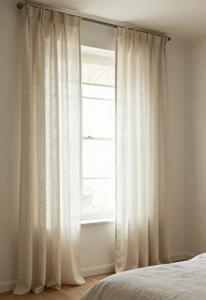 16 Big Bedroom Ideas Aesthetic Cozy Yet Spacious - 10. Soft Window Treatments 1