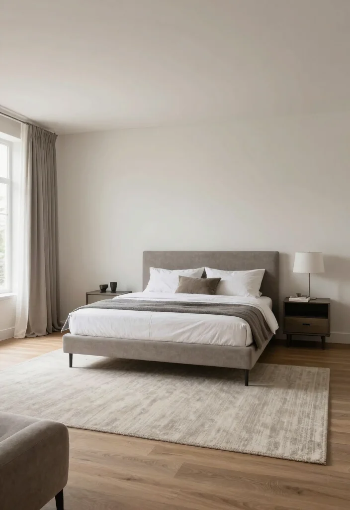 16 Big Bedroom Ideas Aesthetic Cozy Yet Spacious - 15. Play with Floor Layouts 1