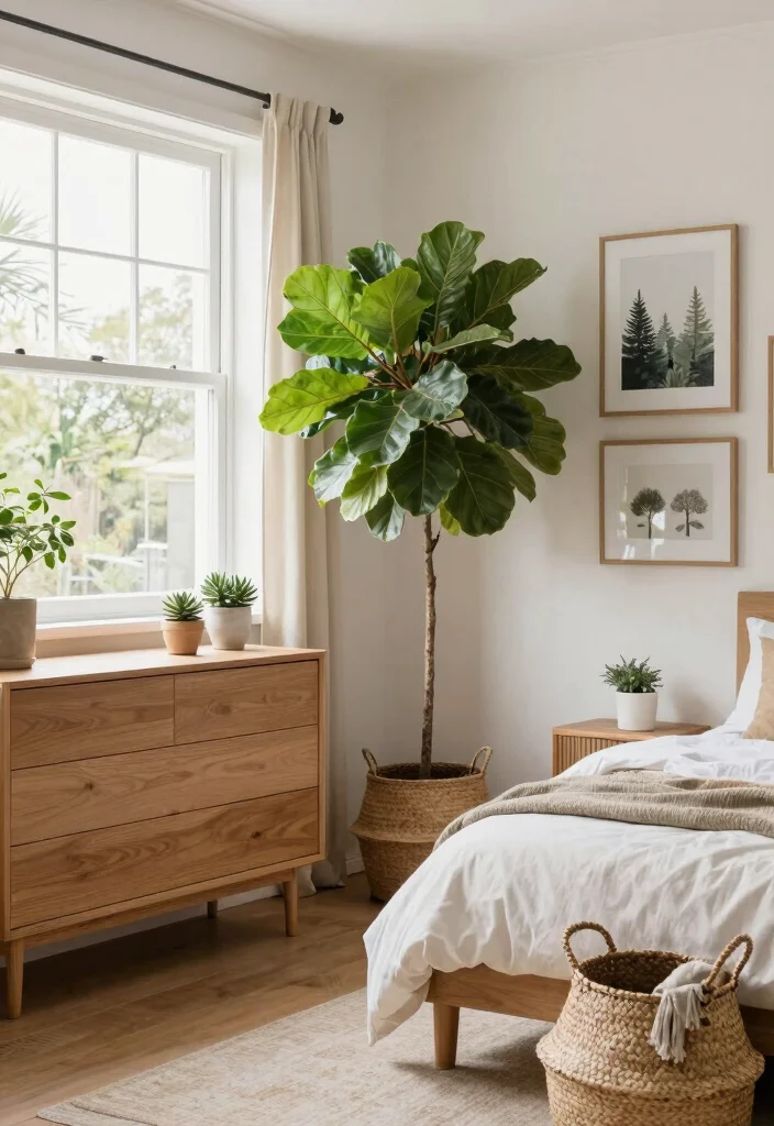 16 Big Bedroom Ideas Aesthetic Cozy Yet Spacious - 3. Integrate Natural Elements 1