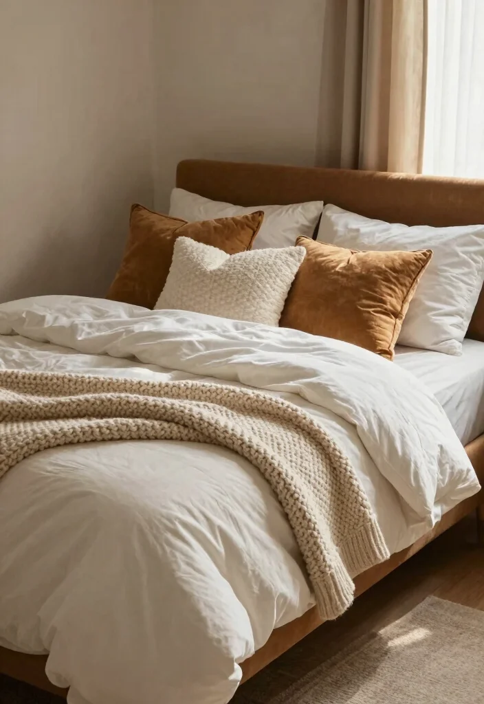 16 Big Bedroom Ideas Aesthetic Cozy Yet Spacious - 5. Layer Textiles for Comfort 1