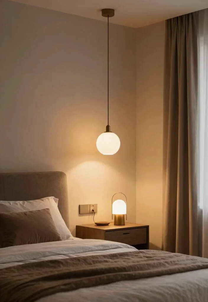 16 Big Bedroom Ideas Aesthetic Cozy Yet Spacious - 7. Choose Statement Lighting 1