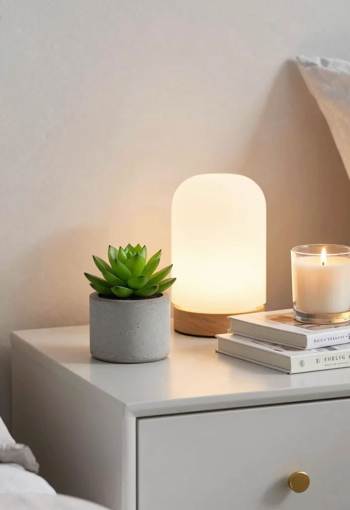 16 Fake Plants Decor Bedroom Ideas: Low Maintenance Freshness - 2. Small Succulent Gardens on Nightstands 1