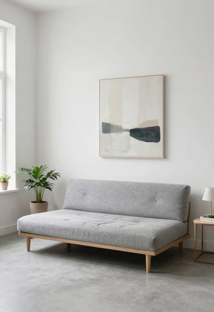 16 Futon Bedroom Ideas for Small Spaces: Flexible Living at Its Best - 1. Minimalist Magic 1