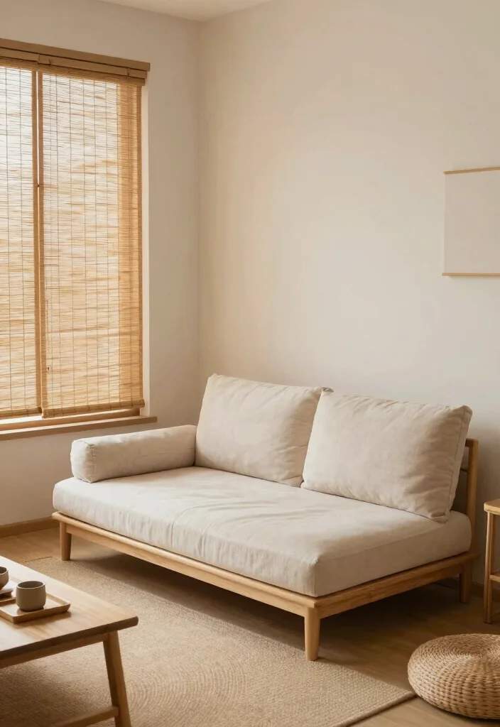 16 Futon Bedroom Ideas for Small Spaces: Flexible Living at Its Best - 15. Asian-Inspired Futon 1