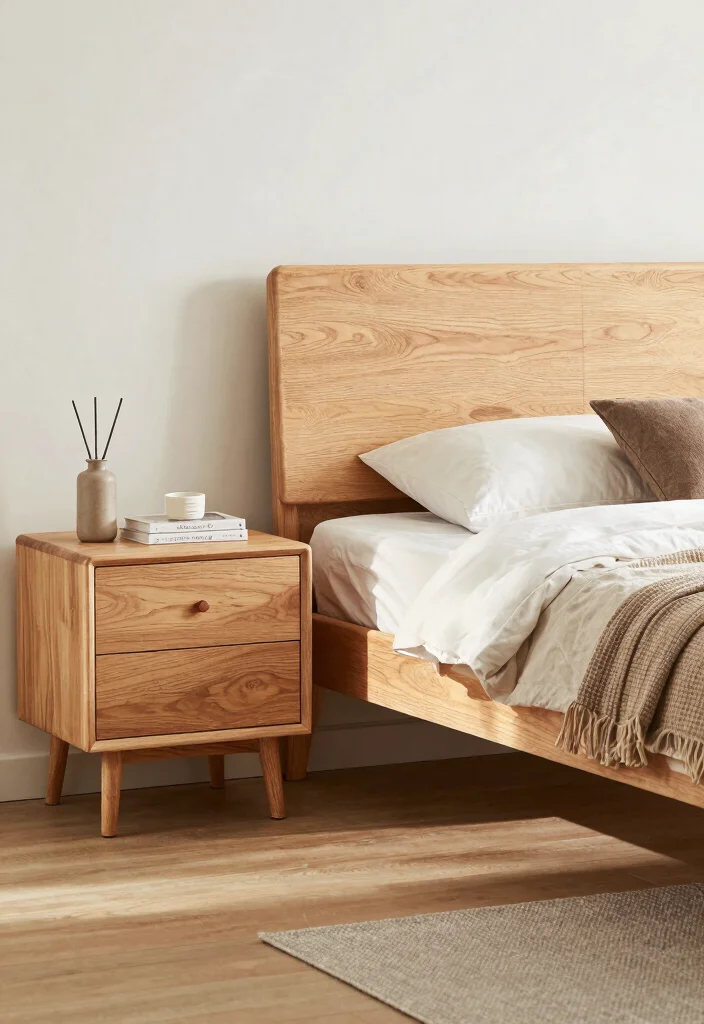 16 Light Wood Furniture Bedroom Ideas: Warm Natural Calm - 13. Layered Light Wood Furniture Styles 1