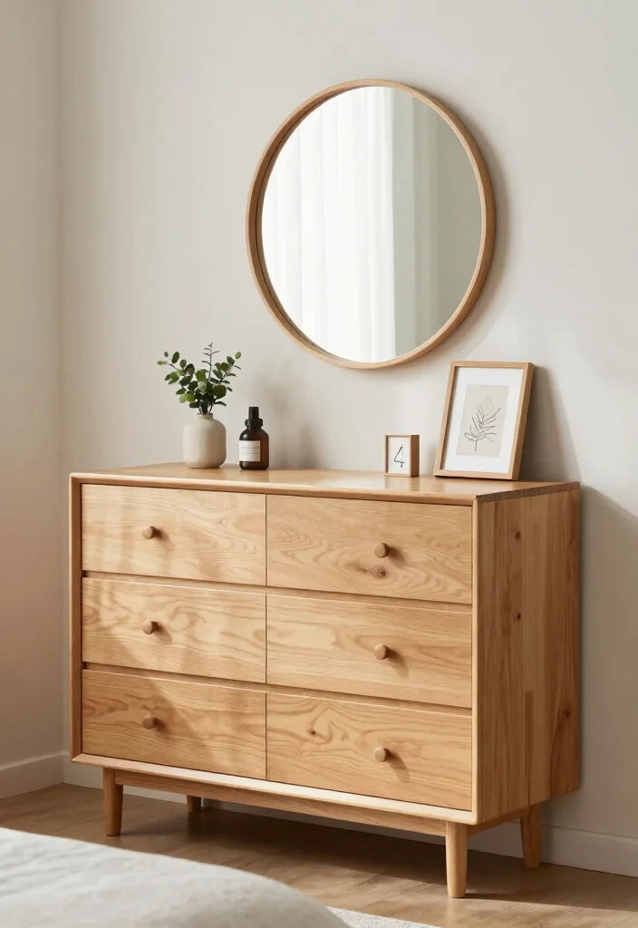 16 Light Wood Furniture Bedroom Ideas: Warm Natural Calm - 5. Light Wood Dressers for Stylish Storage 1