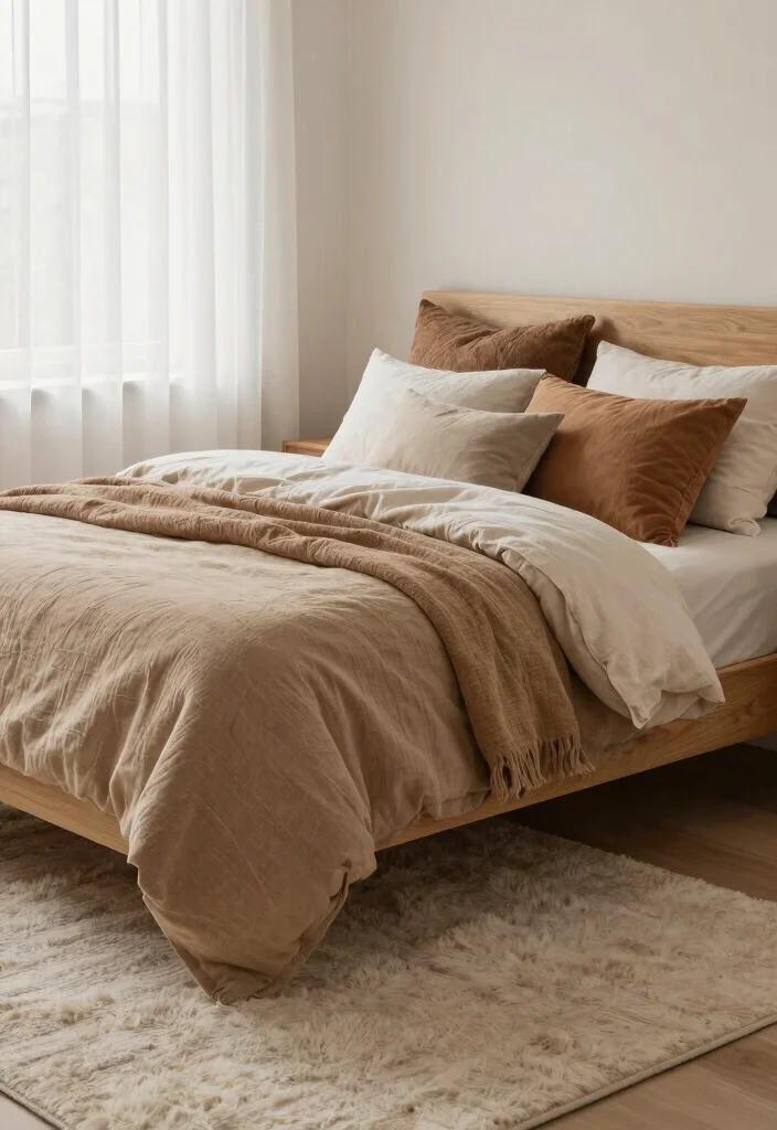 16 Light Wood Furniture Bedroom Ideas: Warm Natural Calm - 6. Warm Textiles to Enhance Comfort 1