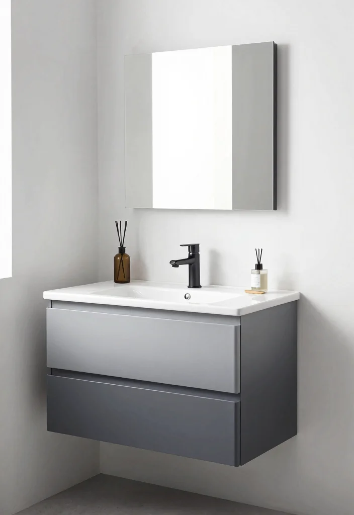 16 Painted Bathroom Vanity Ideas For A Budget Friendly Refresh - 9. Trendy Grey Gradient 1
