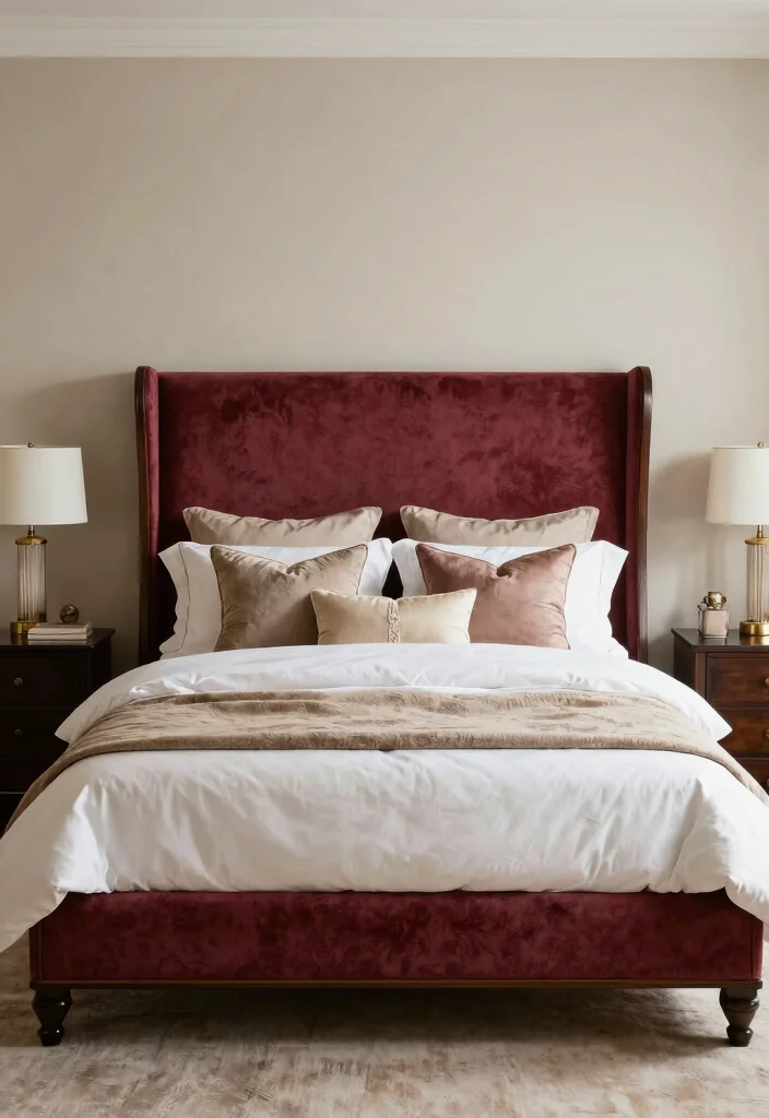 16 Sleigh Bed Bedroom Ideas for Classic Cozy Elegance - 5. Statement Headboards 1