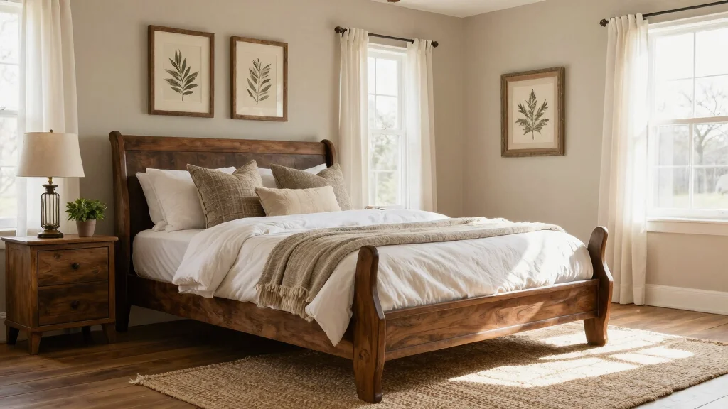 16 Sleigh Bed Bedroom Ideas for Classic Cozy Elegance