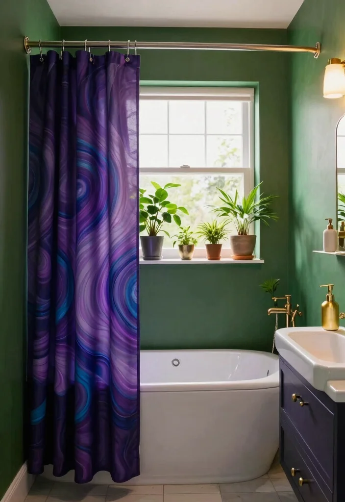 16 Witchy Bathroom Ideas With Mystical Mood - 7. Mystical Color Palette 1