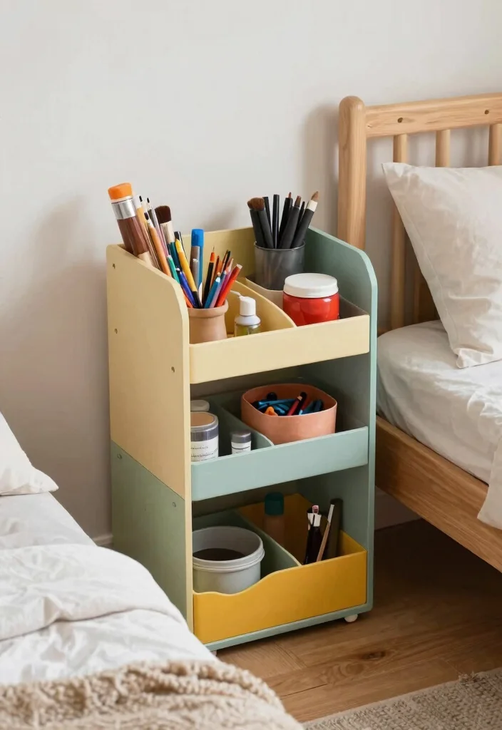 17 Bedroom Craft Room Combo Ideas: Creative Functional Space - 15. DIY Craft Supply Organizer 1