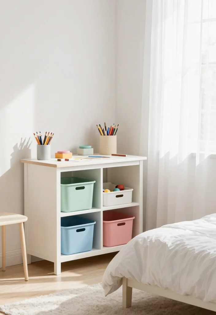 17 Bedroom Craft Room Combo Ideas: Creative Functional Space - 9. Light and Bright Color Scheme 1