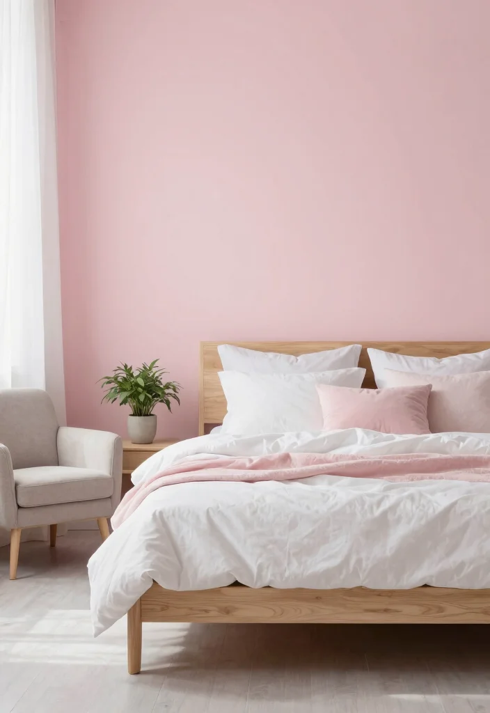 17 Bedroom With Accent Wall Ideas Simple High Impact - 4. Soft Pastels 1