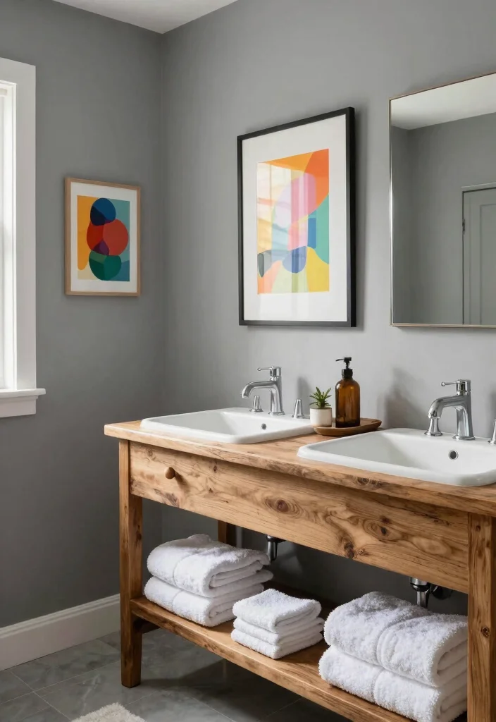 17 Gray Vanity Bathroom Paint Color Ideas For Master Baths - 9. Ash Gray Subtlety 1