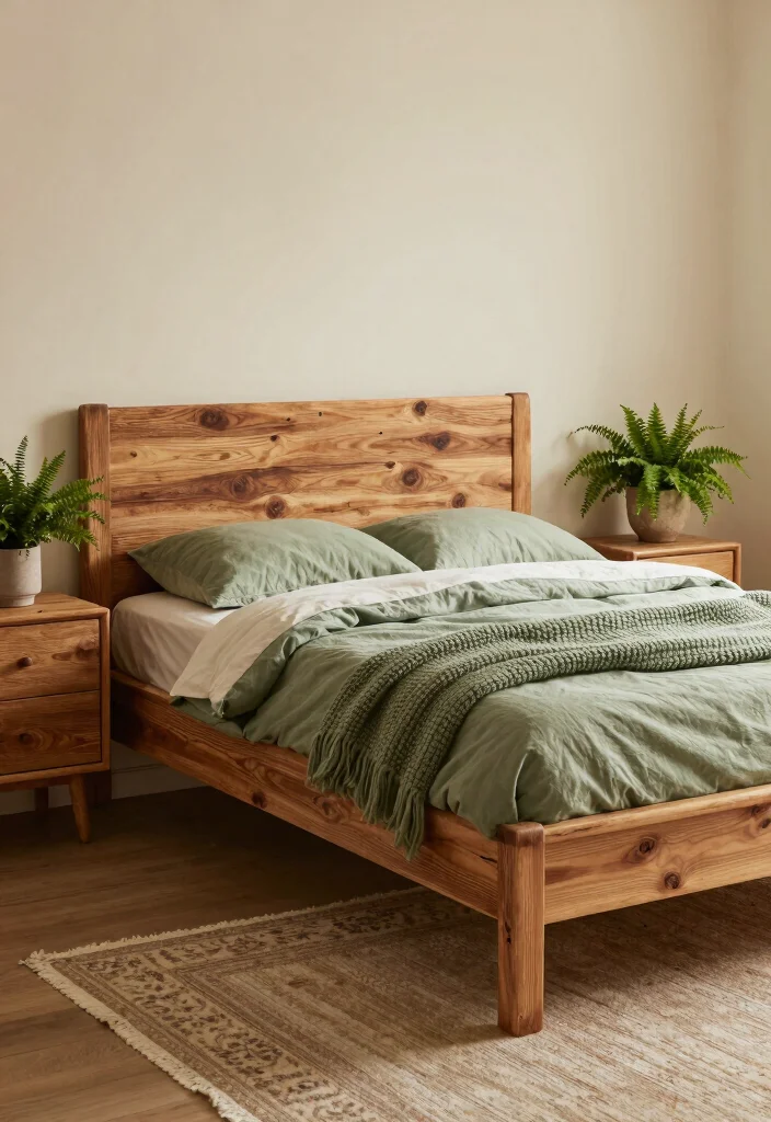 17 Green and Wood Bedroom Ideas for Earthy Balanced Design - 1. Embrace Reclaimed Wood 1