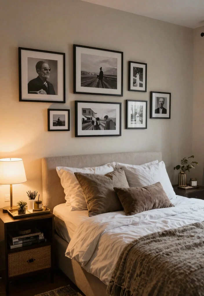 17 Green and Wood Bedroom Ideas for Earthy Balanced Design - 17. Personal Touches 1