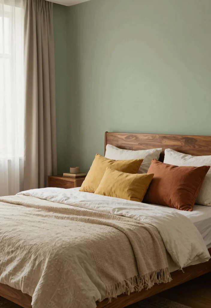 17 Green and Wood Bedroom Ideas for Earthy Balanced Design - 3. Earthy Color Palette 1