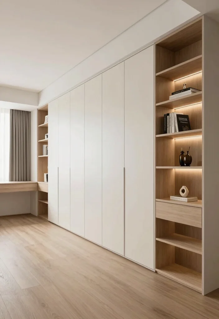 17 Long Bedroom Layout Ideas: Smart Flow Solutions - 6. Opt for Built-in Furniture 1