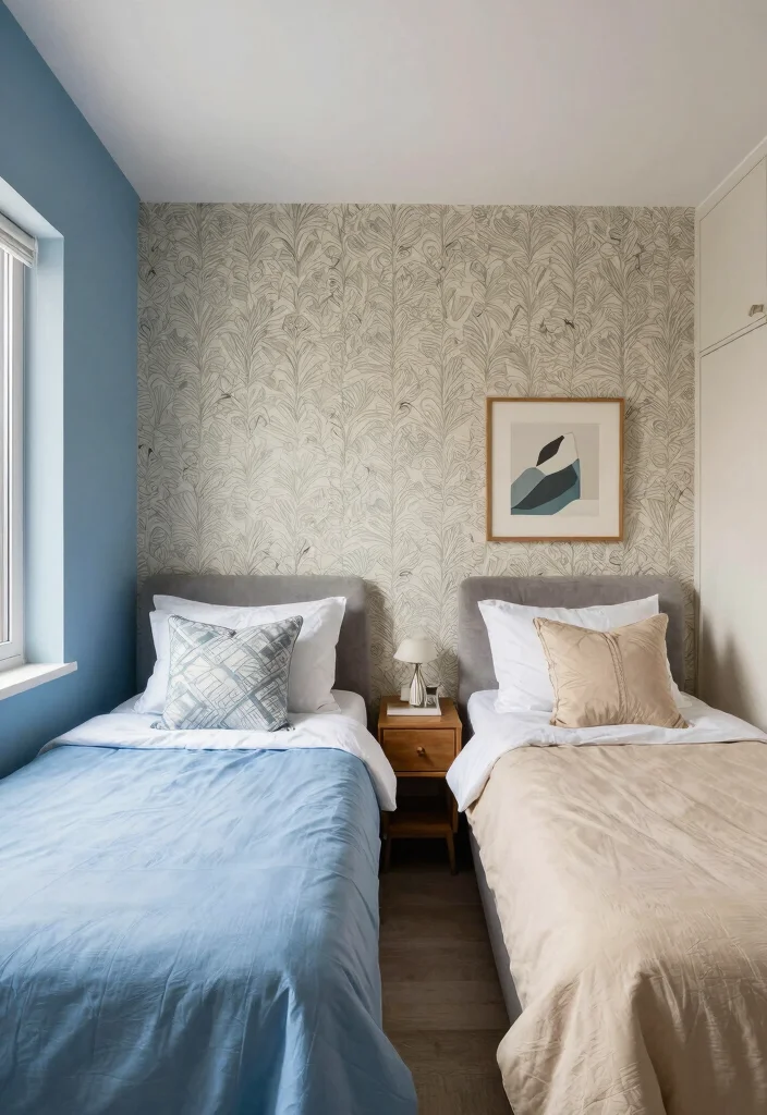 17 Long Bedroom Layout Ideas: Smart Flow Solutions - 7. Create Distinct Areas with Color 1