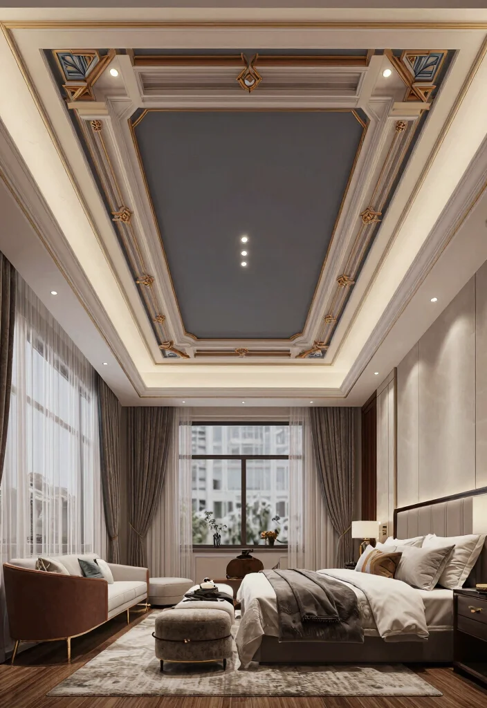 17 Luxurious Tray Ceiling Ideas for Your Bedroom Master Suite - 6. Multi-Tiered Designs 1