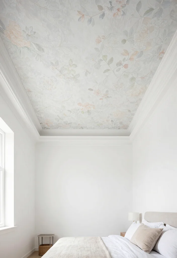 17 Luxurious Tray Ceiling Ideas for Your Bedroom Master Suite - 9. Subtle Motifs and Patterns 1