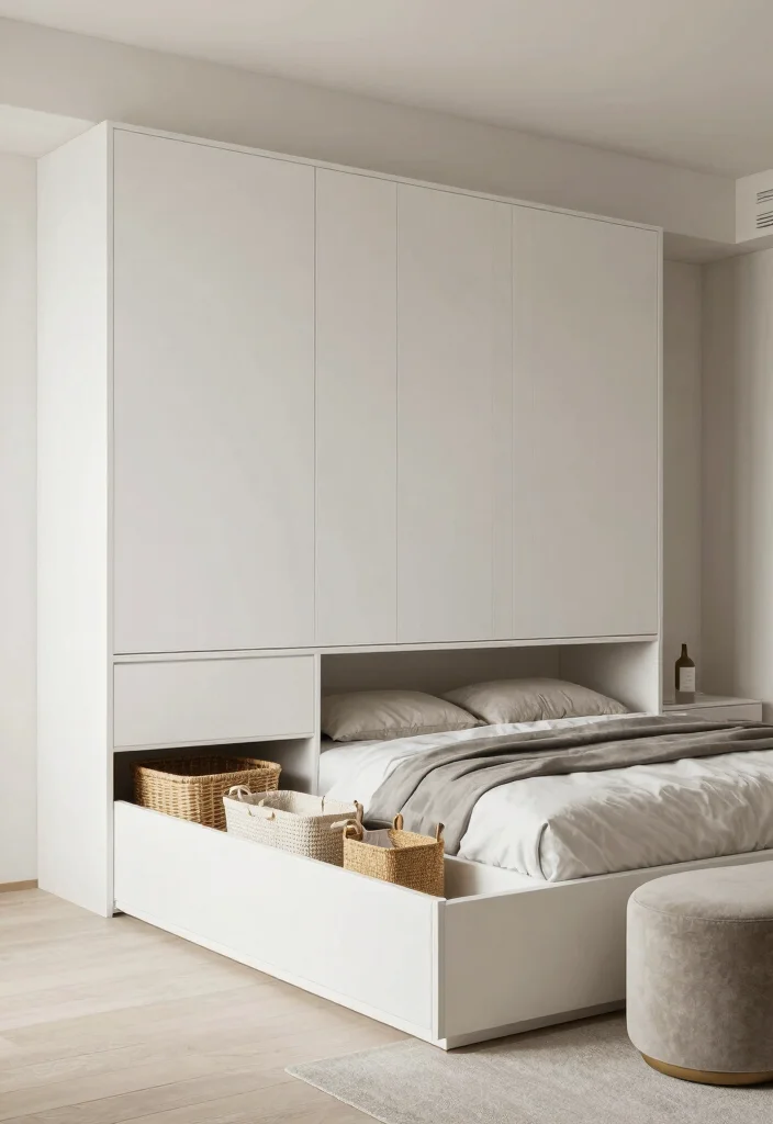 17 Masters Bedroom Interior Design Ideas Elegant and Timeless - 12. Smart Storage Solutions 1