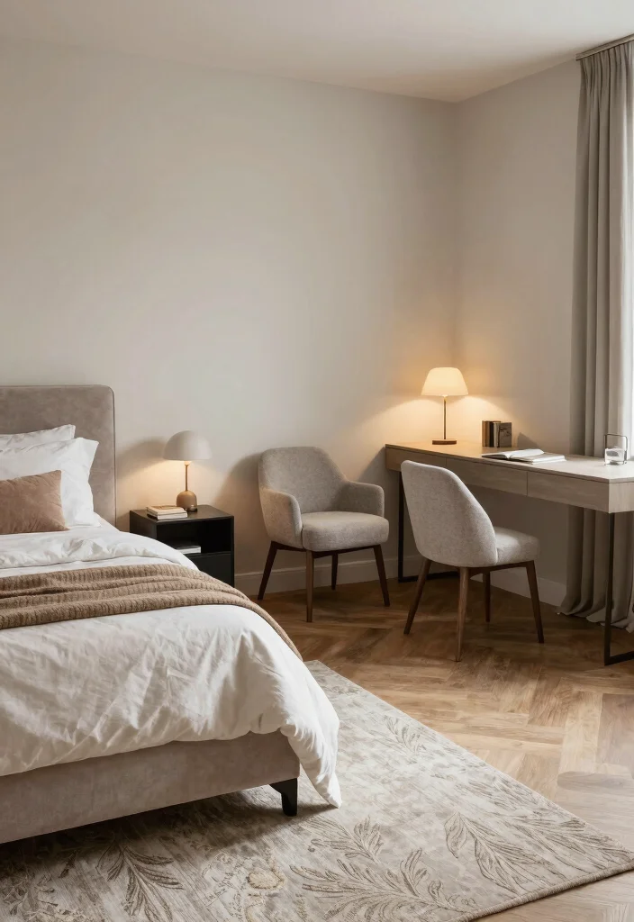 17 Masters Bedroom Interior Design Ideas Elegant and Timeless - 16. Create Zones 1