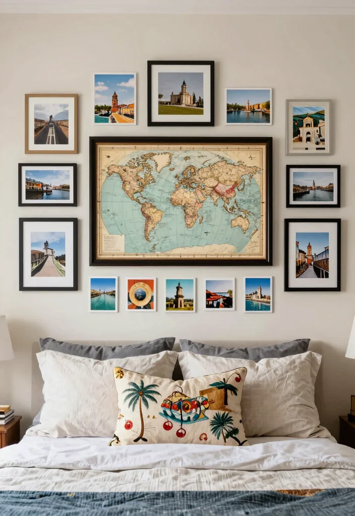 18 Bedroom Gallery Wall Above Bed Ideas for a Balanced Aesthetic - 6. Themed Collections 1