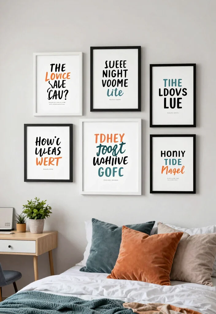 18 Boho-Chic Wall Art Inspo for Cozy Bedrooms - 12. Inspirational Quote Art 1