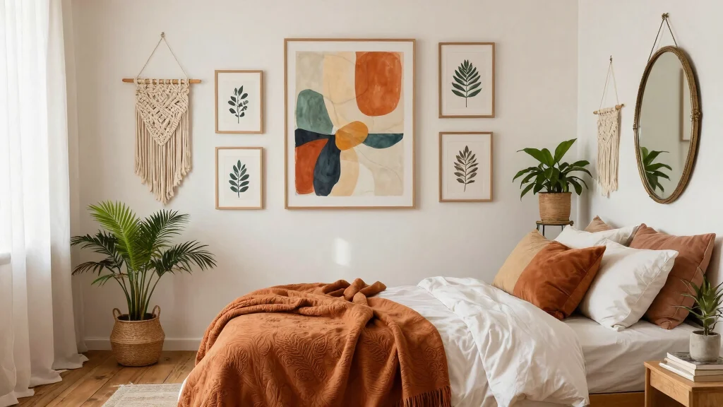 18 Boho-Chic Wall Art Inspo for Cozy Bedrooms